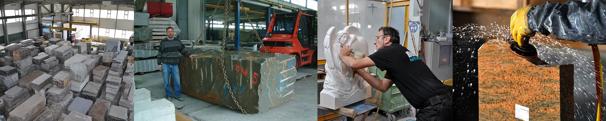 Produktion von Natursteinen